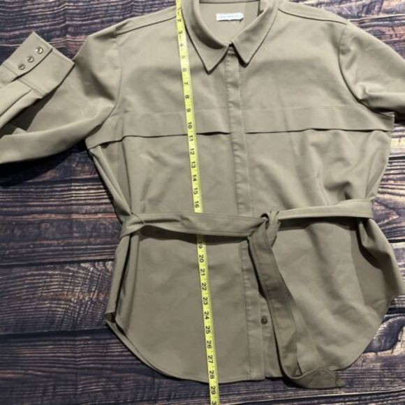 Good American Women's Safari Utility Belted Tunic Khaki Size 4 EUC - Picture 6 of 8